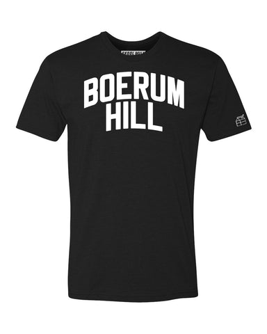 Black Boerum Hill T-shirt with White Reflective Letters