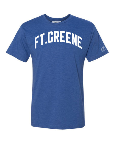 Blue Ft.Greene T-shirt with White Reflective Letters