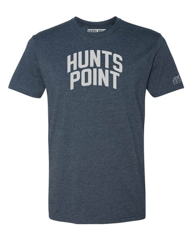 Navy Blue Kingsbridge T-Shirt with Silver Letters