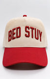 Natural and Red Bed Stuy Five Panel Hat