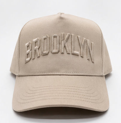 Khaki Brooklyn Five Panel Hat