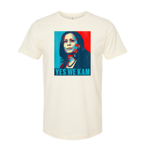 Cream - Yes We Kam - Kamala Harris 2024 Tee