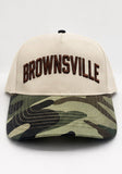 Natural and Camo Brownsville Five Panel Hat