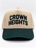 Natural and Green Crown Heights Five Panel Hat