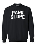Black Park Slope Sweatshirt with White Reflective Letters