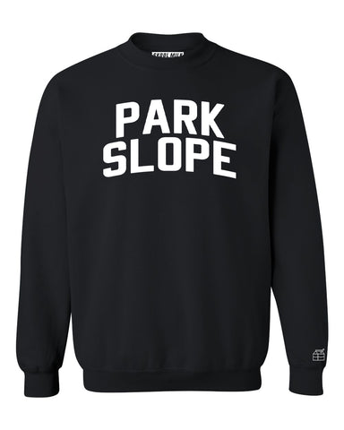 Black Park Slope Sweatshirt with White Reflective Letters
