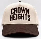 Natural and Brown Crown Heights Five Panel Hat