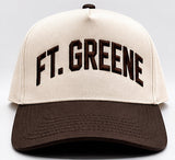 Natural and Brown Ft. Greene Five Panel Hat