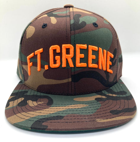 Camo and Orange Ft. Greene Hat