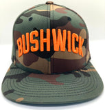 Camo and Orange Bushwick Hat