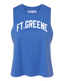 Heather Blue Ft. Greene Racerback with White Reflective Letters