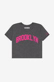 Heather Brooklyn Crop with Pink Letters