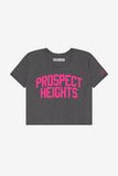 Heather Grey Prospect Heights Crop with Pink Letters