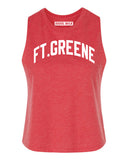 Heather Red Ft. Greene Racerback with White Reflective Letters