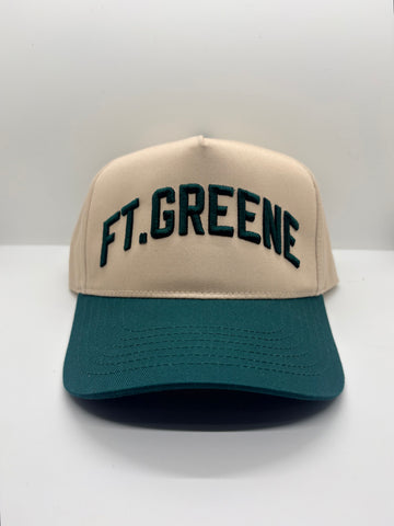Natural and Green Ft. Greene Five Panel Hat