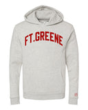 Oatmeal Ft. Greene Brooklyn Hoodie w/ Red Velvet Letters