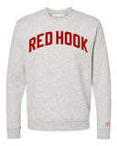 Oatmeal Red Hook Brooklyn Sweatshirt w/ Red Velvet Letters