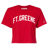 Red Ft. Greene Crop with White Reflective Letters