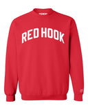 Red Red Hook Sweatshirt with White Letters