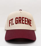 Natural and Maroon Ft. Greene Five Panel Hat