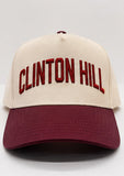 Natural and Maroon Clinton Hill Five Panel Hat