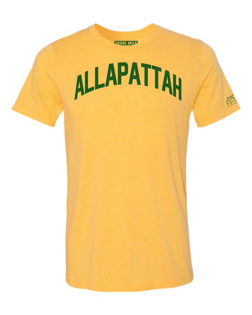 Yellow Allapattah Miami T-shirt w/ Green Reflective Letters