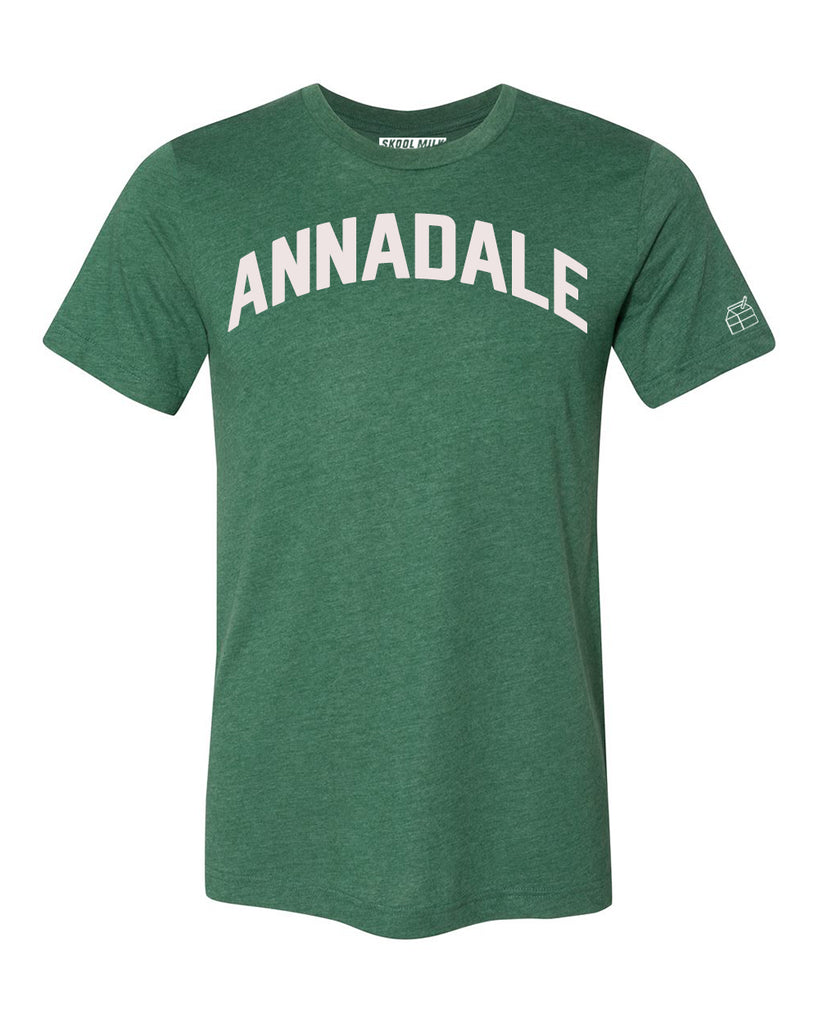 Green Annadale T-shirt with White Reflective Letters