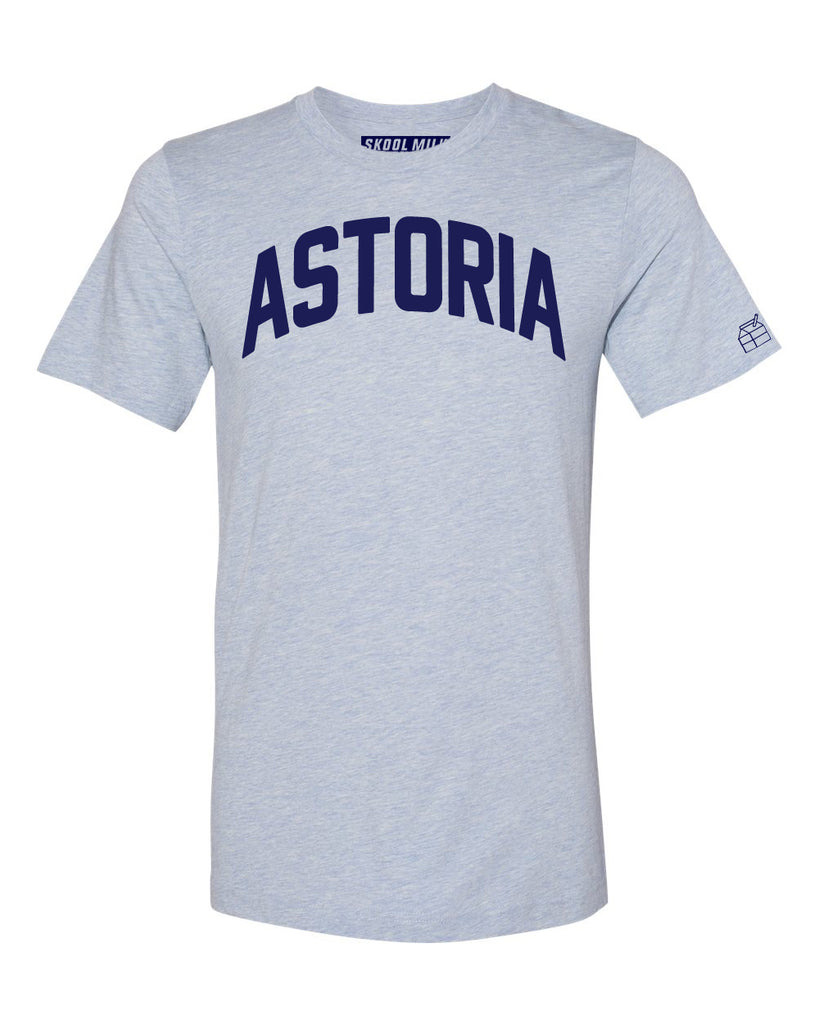 Sky Blue Astoria T-shirt with Blue Letters