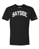Red Bayside T-shirt with White Reflective Letters