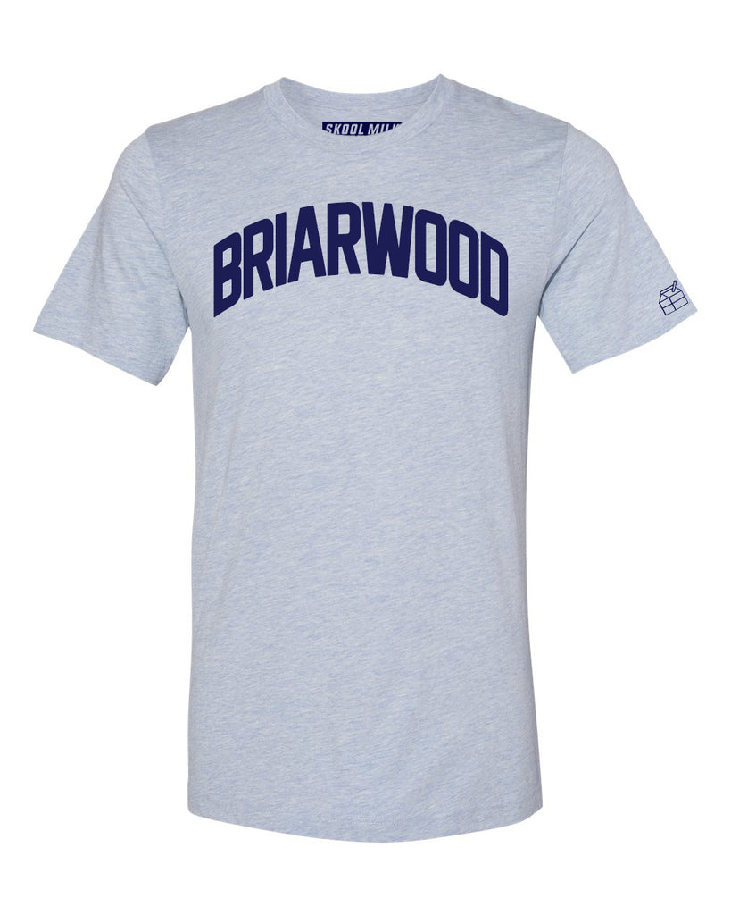 Sky Blue Briarwood T-shirt with Blue Letters