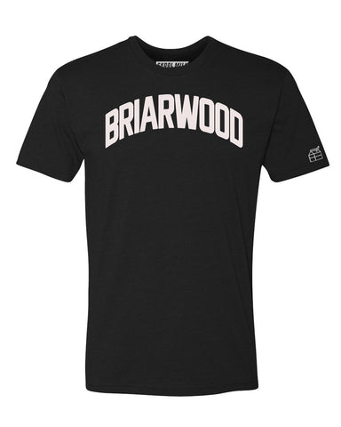 Black Briarwood T-shirt with White Reflective Letters