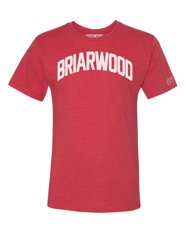 Red Briarwood T-shirt with White Reflective Letters
