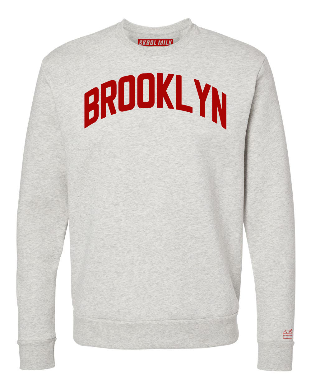 【DEARMINE】Ruckle Brooklyn Sweatshirt Brooklyn_-Oatmeal-Heather-with