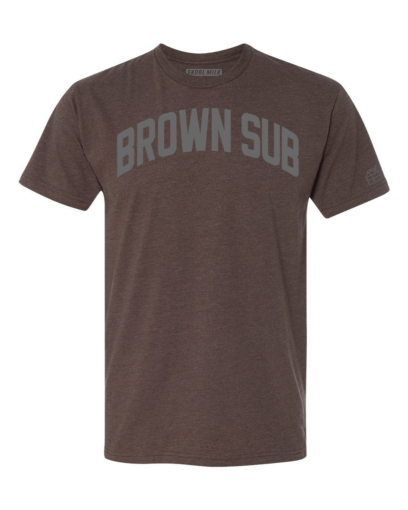 Brown Brown Sub(Brownsville) Miami T-shirt w/ Grey Reflective Letters
