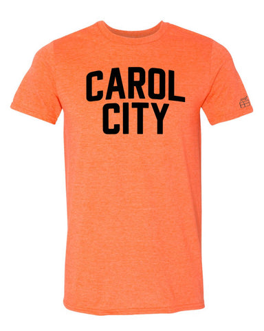 Orange Carol City Miami T-shirt w/ Black Reflective Letters