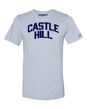 Sky Blue Castle Hill Bronx T-Shirt with Blue Letters