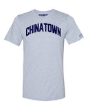 Sky Blue Chinatown T-shirt with Blue Letters