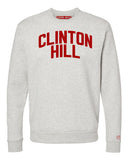 Oatmeal Clinton Hill Brooklyn Sweatshirt w/ Red Velvet Letters