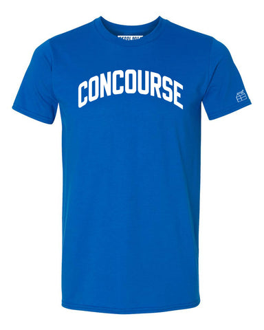 Blue Concourse T-shirt with White Reflective Letters