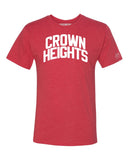 Red Heather Neighborhood T-Shirt with White Reflective Letters #StawberryCheesecake