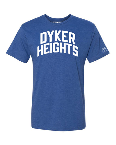 Blue Dyker Heights T-shirt with White Reflective Letters