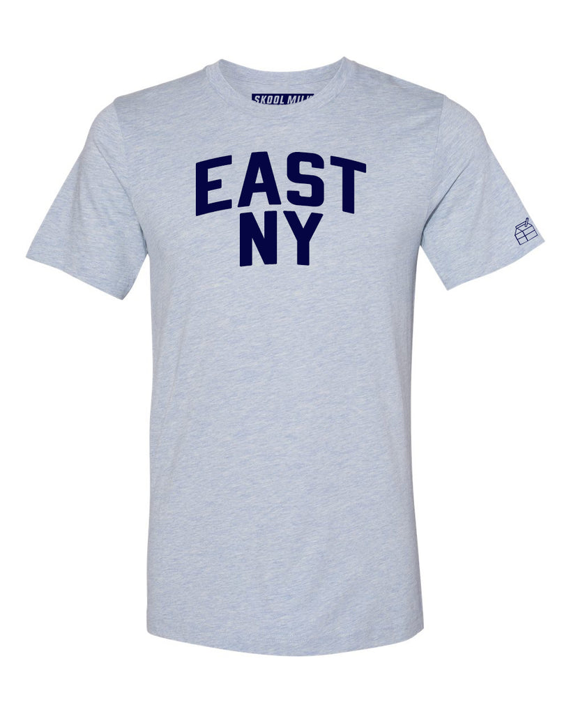 Sky Blue East NY T-shirt with Blue Letters