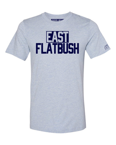 Sky Blue East Flatbush T-shirt with Blue Letters