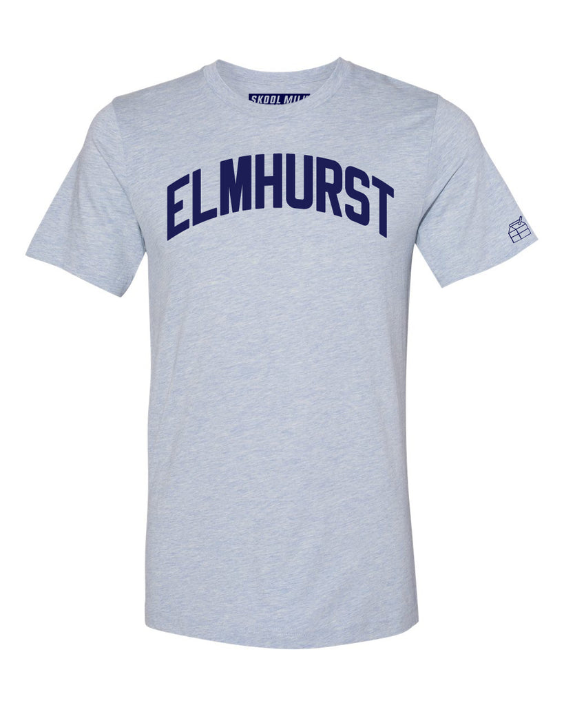 Sky Blue Elmhurst T-shirt with Blue Letters