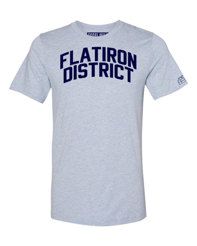 Sky Blue Flatiron District T-shirt with Blue Letters