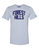 Sky Blue Forest Hills T-shirt with Blue Letters