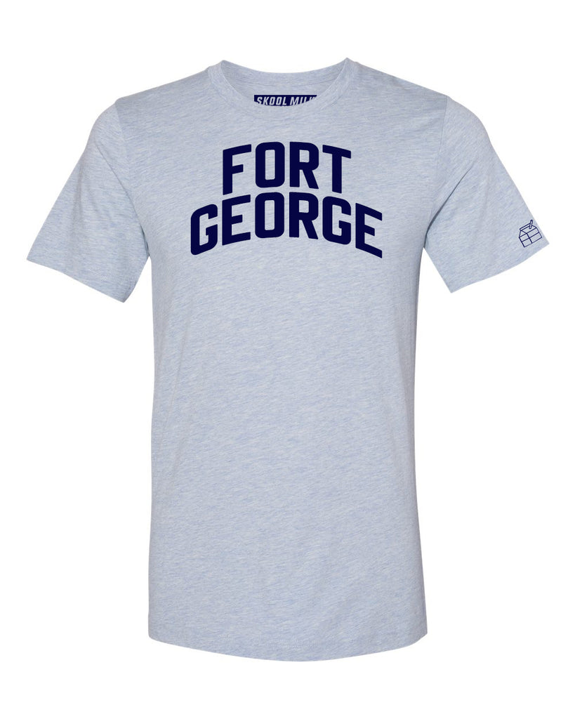 Sky Blue Fort George T-shirt with Blue Letters