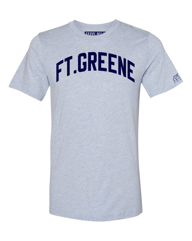 Sky Blue Ft.Greene T-shirt with Blue Letters