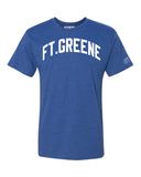 Blue Ft.Greene T-shirt with White Reflective Letters