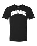 Black Gowanus T-shirt with White Reflective Letters